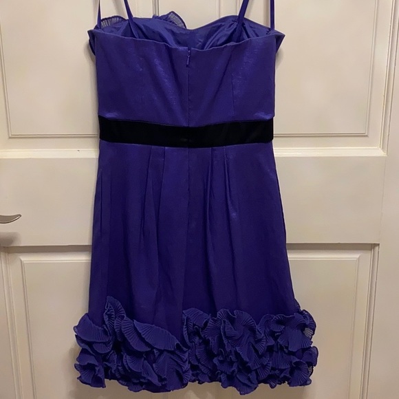 Purple Strapless Cocktail Dress - Size 2 (Max & Cleo) - Picture 2 of 5